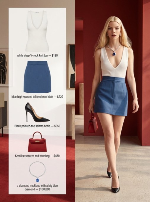 A refined fashion editorial image with a 3:4 aspect ratio, split into two clear 