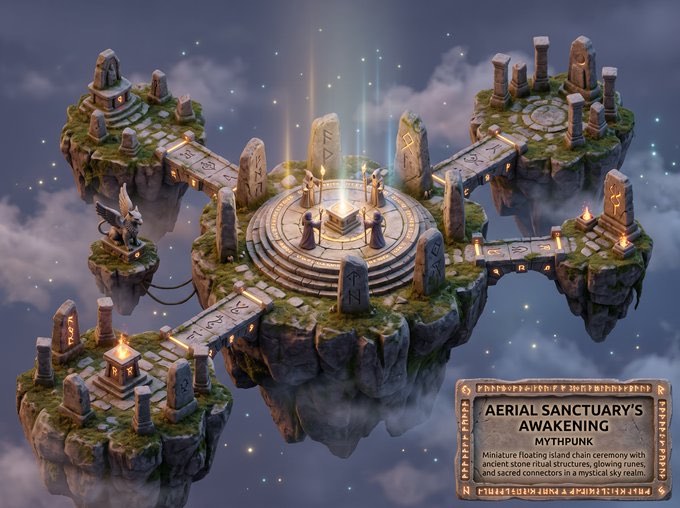 Whimsical {argument name="setting" default="miniature world"} depiction of a {ar